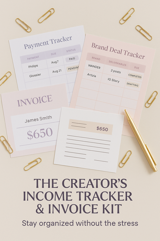 How to Track Brand Deals & Payments Like a Pro (Without the Stress)